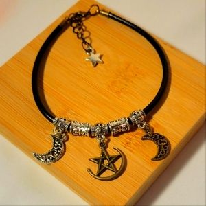 🍍 Handmade Leather Wiccan Bracelet